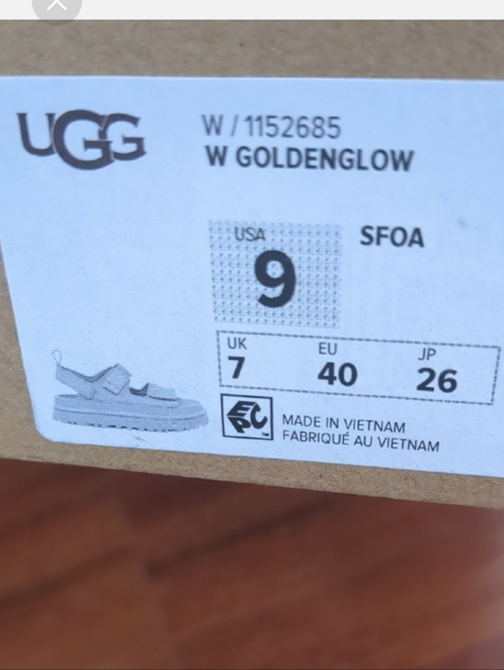 New Ugg Goldenglow SandalsSize 9 - Picture 9 of 9